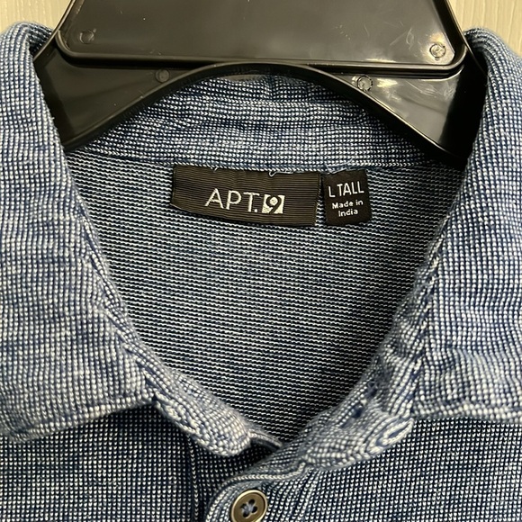 Apt. 9 Men’s polo - blue. Size Large Tall. - Picture 3 of 4